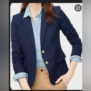 J. Crew Navy Blazer with Gold Buttons
